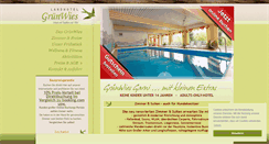 Desktop Screenshot of landhotel-gruenwies.de